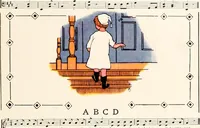 Picture 77 of 81 from The singing circle; a picture book of action songs, other songs, and dances (1911), leaf 88