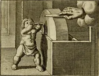 An illustration from Sinne- en minne-beelden ; Selfstryt ; Tooneel der mannelyke agtbaarheydt ; Galathea of Herderskalsgt ; Klagende maegden : en andere mengelrymen (1779)