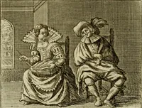 An illustration from Sinne- en minne-beelden ; Selfstryt ; Tooneel der mannelyke agtbaarheydt ; Galathea of Herderskalsgt ; Klagende maegden : en andere mengelrymen (1779)
