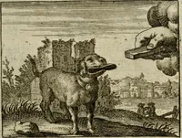 An illustration from Sinne- en minne-beelden ; Selfstryt ; Tooneel der mannelyke agtbaarheydt ; Galathea of Herderskalsgt ; Klagende maegden : en andere mengelrymen (1779)