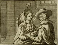 An illustration from Sinne- en minne-beelden ; Selfstryt ; Tooneel der mannelyke agtbaarheydt ; Galathea of Herderskalsgt ; Klagende maegden : en andere mengelrymen (1779)