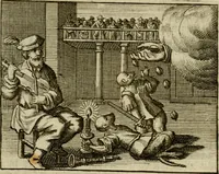 An illustration from Sinne- en minne-beelden ; Selfstryt ; Tooneel der mannelyke agtbaarheydt ; Galathea of Herderskalsgt ; Klagende maegden : en andere mengelrymen (1779)