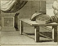 An illustration from Sinne- en minne-beelden ; Selfstryt ; Tooneel der mannelyke agtbaarheydt ; Galathea of Herderskalsgt ; Klagende maegden : en andere mengelrymen (1779)