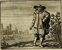 An illustration from Sinne- en minne-beelden ; Selfstryt ; Tooneel der mannelyke agtbaarheydt ; Galathea of Herderskalsgt ; Klagende maegden : en andere mengelrymen (1779)