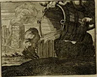 An illustration from Sinne- en minne-beelden ; Selfstryt ; Tooneel der mannelyke agtbaarheydt ; Galathea of Herderskalsgt ; Klagende maegden : en andere mengelrymen (1779)