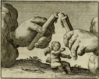 An illustration from Sinne- en minne-beelden ; Selfstryt ; Tooneel der mannelyke agtbaarheydt ; Galathea of Herderskalsgt ; Klagende maegden : en andere mengelrymen (1779)