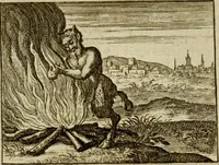 An illustration from Sinne- en minne-beelden ; Selfstryt ; Tooneel der mannelyke agtbaarheydt ; Galathea of Herderskalsgt ; Klagende maegden : en andere mengelrymen (1779)