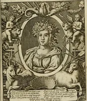 An illustration from Sinne- en minne-beelden ; Selfstryt ; Tooneel der mannelyke agtbaarheydt ; Galathea of Herderskalsgt ; Klagende maegden : en andere mengelrymen (1779)