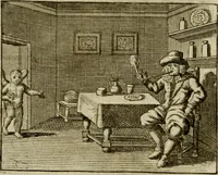 An illustration from Sinne- en minne-beelden ; Selfstryt ; Tooneel der mannelyke agtbaarheydt ; Galathea of Herderskalsgt ; Klagende maegden : en andere mengelrymen (1779)