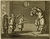 An illustration from Sinne- en minne-beelden ; Selfstryt ; Tooneel der mannelyke agtbaarheydt ; Galathea of Herderskalsgt ; Klagende maegden : en andere mengelrymen (1779)