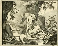 An illustration from Sinryke fabulen : verklaart en toegepast tot alderley zeede-lessen, dienstig om waargenoomen te werden in het menschelijke en burgerlijke leeven (1685)
