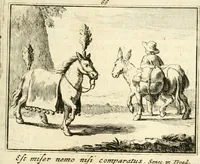 Picture 92 of 140 from Sinryke fabulen : verklaart en toegepast tot alderley zeede-lessen, dienstig om waargenoomen te werden in het menschelijke en burgerlijke leeven (1685), leaf 414