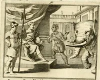 Picture 123 of 140 from Sinryke fabulen : verklaart en toegepast tot alderley zeede-lessen, dienstig om waargenoomen te werden in het menschelijke en burgerlijke leeven (1685), leaf 644