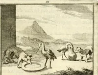 Picture 128 of 140 from Sinryke fabulen : verklaart en toegepast tot alderley zeede-lessen, dienstig om waargenoomen te werden in het menschelijke en burgerlijke leeven (1685), leaf 672