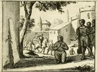 An illustration from Sinryke fabulen : verklaart en toegepast tot alderley zeede-lessen, dienstig om waargenoomen te werden in het menschelijke en burgerlijke leeven (1685)