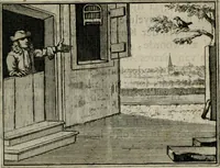 An illustration from Sinryke fabulen : verklaart en toegepast tot alderley zeede-lessen, dienstig om waargenoomen te werden in het menschelijke en burgerlijke leeven (1685)
