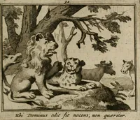 Picture 37 of 133 from Sinryke fabulen : verklaart en toegepast tot alderley zeede-lessen, dienstig om waargenoomen te werden in het menschelijke en burgerlijke leeven (1685), leaf 178