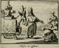 An illustration from Sinryke fabulen : verklaart en toegepast tot alderley zeede-lessen, dienstig om waargenoomen te werden in het menschelijke en burgerlijke leeven (1685)