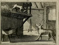 Picture 90 of 133 from Sinryke fabulen : verklaart en toegepast tot alderley zeede-lessen, dienstig om waargenoomen te werden in het menschelijke en burgerlijke leeven (1685), leaf 422