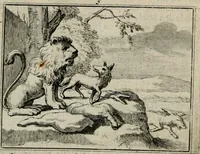 Picture 8 of 133 from Sinryke fabulen : verklaart en toegepast tot alderley zeede-lessen, dienstig om waargenoomen te werden in het menschelijke en burgerlijke leeven (1685), leaf 48
