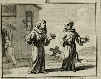 An illustration from Sinryke fabulen : verklaart en toegepast tot alderley zeede-lessen, dienstig om waargenoomen te werden in het menschelijke en burgerlijke leeven (1685)
