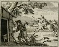 Picture 118 of 133 from Sinryke fabulen : verklaart en toegepast tot alderley zeede-lessen, dienstig om waargenoomen te werden in het menschelijke en burgerlijke leeven (1685), leaf 654
