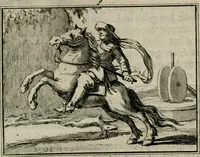 An illustration from Sinryke fabulen : verklaart en toegepast tot alderley zeede-lessen, dienstig om waargenoomen te werden in het menschelijke en burgerlijke leeven (1685)