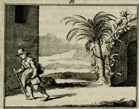An illustration from Sinryke fabulen : verklaart en toegepast tot alderley zeede-lessen, dienstig om waargenoomen te werden in het menschelijke en burgerlijke leeven (1685)