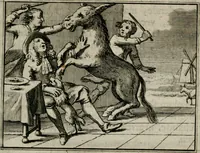 Picture 14 of 133 from Sinryke fabulen : verklaart en toegepast tot alderley zeede-lessen, dienstig om waargenoomen te werden in het menschelijke en burgerlijke leeven (1685), leaf 76