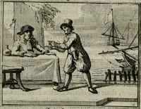 An illustration from Sinryke fabulen : verklaart en toegepast tot alderley zeede-lessen, dienstig om waargenoomen te werden in het menschelijke en burgerlijke leeven (1685)