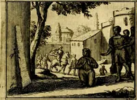 An illustration from Sinryke fabulen, : verklaart en toegepast tot alderley zeede-lessen, dienstig om waargenoomen te werden in het menschelijke en burgerlijke leeven (1685)