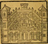 An illustration from Sito, et antichita della citta di Pozzuolo : e del suo amenissimo distretto. Con la descrittione di tutti i luoghi notabili ... e di Cuma, et di Baia, e di Miseno ... con le figure de gli edifici, e con gli epitafi che vi sono. (1591)