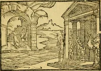 An illustration from Sito, et antichita della citta di Pozzuolo : e del suo amenissimo distretto. Con la descrittione di tutti i luoghi notabili ... e di Cuma, et di Baia, e di Miseno ... con le figure de gli edifici, e con gli epitafi che vi sono. (1591)