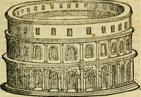 Picture 7 of 21 from Sito, et antichita della citta di Pozzuolo : e del suo amenissimo distretto. Con la descrittione di tutti i luoghi notabili ... e di Cuma, et di Baia, e di Miseno ... con le figure de gli edifici, e con gli epitafi che vi sono. (1591), leaf 44