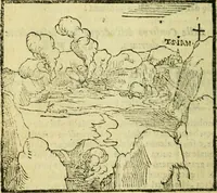 An illustration from Sito, et antichita della citta di Pozzuolo : e del suo amenissimo distretto. Con la descrittione di tutti i luoghi notabili ... e di Cuma, et di Baia, e di Miseno ... con le figure de gli edifici, e con gli epitafi che vi sono. (1591)