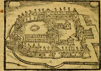An illustration from Sito, et antichita della citta di Pozzuolo : e del suo amenissimo distretto. Con la descrittione di tutti i luoghi notabili ... e di Cuma, et di Baia, e di Miseno ... con le figure de gli edifici, e con gli epitafi che vi sono. (1591)