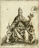 Picture 12 of 53 from Vaticinia, siue, Prophetiae Abbatis Ioachimi & Anselmi episcopi marsicani ... : qvibvs rota et oraculum turcicum maxime considerationis adiecta sunt : vnà cum praefatione et adnotationibus Paschalini Regiselmi = Vaticinii, ouero, Profetie dell'abbate Gioachino & di Anselmo vescovo di Marsico ... : a qvalli e aggionta una ruota et un' oracolo turchesco di grandissima cosideratione : insieme con la prefatione et annotationi di Pasqualino Regiselmo (1600), leaf 37