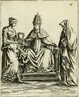 Picture 16 of 53 from Vaticinia, siue, Prophetiae Abbatis Ioachimi & Anselmi episcopi marsicani ... : qvibvs rota et oraculum turcicum maxime considerationis adiecta sunt : vnà cum praefatione et adnotationibus Paschalini Regiselmi = Vaticinii, ouero, Profetie dell'abbate Gioachino & di Anselmo vescovo di Marsico ... : a qvalli e aggionta una ruota et un' oracolo turchesco di grandissima cosideratione : insieme con la prefatione et annotationi di Pasqualino Regiselmo (1600), leaf 45