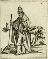 Picture 17 of 53 from Vaticinia, siue, Prophetiae Abbatis Ioachimi & Anselmi episcopi marsicani ... : qvibvs rota et oraculum turcicum maxime considerationis adiecta sunt : vnà cum praefatione et adnotationibus Paschalini Regiselmi = Vaticinii, ouero, Profetie dell'abbate Gioachino & di Anselmo vescovo di Marsico ... : a qvalli e aggionta una ruota et un' oracolo turchesco di grandissima cosideratione : insieme con la prefatione et annotationi di Pasqualino Regiselmo (1600), leaf 47