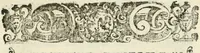 An illustration from Vaticinia, siue, Prophetiae Abbatis Ioachimi & Anselmi episcopi marsicani ... : qvibvs rota et oraculum turcicum maxime considerationis adiecta sunt : vnà cum praefatione et adnotationibus Paschalini Regiselmi = Vaticinii, ouero, Profetie dell'abbate Gioachino & di Anselmo vescovo di Marsico ... : a qvalli e aggionta una ruota et un' oracolo turchesco di grandissima cosideratione : insieme con la prefatione et annotationi di Pasqualino Regiselmo (1600)
