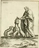 Picture 37 of 53 from Vaticinia, siue, Prophetiae Abbatis Ioachimi & Anselmi episcopi marsicani ... : qvibvs rota et oraculum turcicum maxime considerationis adiecta sunt : vnà cum praefatione et adnotationibus Paschalini Regiselmi = Vaticinii, ouero, Profetie dell'abbate Gioachino & di Anselmo vescovo di Marsico ... : a qvalli e aggionta una ruota et un' oracolo turchesco di grandissima cosideratione : insieme con la prefatione et annotationi di Pasqualino Regiselmo (1600), leaf 91