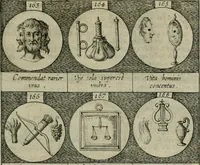 Picture 35 of 42 from Emblemata, sive Symbola : a Principibus, viris Eeclesiasticis, ac Militaribus, alijsque vsurpanda = Deuises, ou, Emblemes : pour Princes, gens d'Eglise, gens de guerre, & aultres (1624), leaf 42