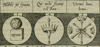 An illustration from Emblemata, sive Symbola : a Principibus, viris Eeclesiasticis, ac Militaribus, alijsque vsurpanda = Deuises, ou, Emblemes : pour Princes, gens d'Eglise, gens de guerre, & aultres (1624)