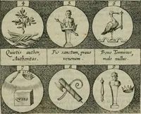 An illustration from Emblemata, sive Symbola : a Principibus, viris Eeclesiasticis, ac Militaribus, alijsque vsurpanda = Deuises, ou, Emblemes : pour Princes, gens d'Eglise, gens de guerre, & aultres (1624)
