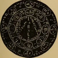 An illustration from The sixth and seventh books of Moses ... the wonderful magical and spirit arts of Moses and Aaron (1910)