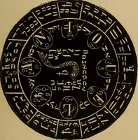 An illustration from The sixth and seventh books of Moses ... the wonderful magical and spirit arts of Moses and Aaron (1910)