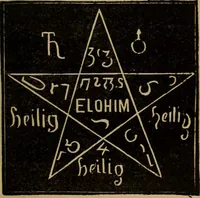 An illustration from The sixth and seventh books of Moses ... the wonderful magical and spirit arts of Moses and Aaron (1910)