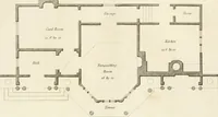 An illustration from Architectural sketches for cottages, rural dwellings, and villas, in the Grecian, Gothic, and fancy styles, with plans : suitable to persons of genteel life and moderate fortune : preceded by some observations on scenery and character proper for picturesque buildings (1815)