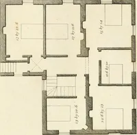 An illustration from Architectural sketches for cottages, rural dwellings, and villas, in the Grecian, Gothic, and fancy styles, with plans : suitable to persons of genteel life and moderate fortune : preceded by some observations on scenery and character proper for picturesque buildings (1815)
