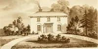 An illustration from Architectural sketches for cottages, rural dwellings, and villas, in the Grecian, Gothic, and fancy styles, with plans : suitable to persons of genteel life and moderate fortune : preceded by some observations on scenery and character proper for picturesque buildings (1815)